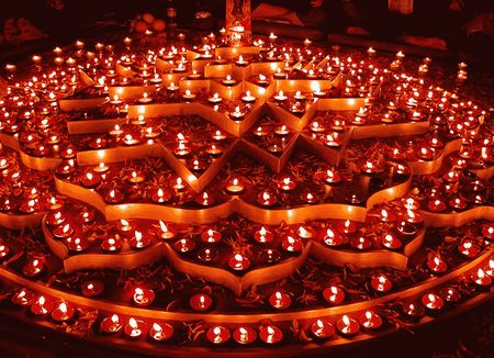 Fiesta de las luces en la India